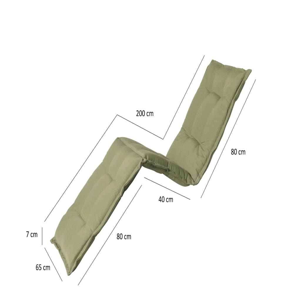 Madison coussin de transat Panama 200x60 cm vert sauge