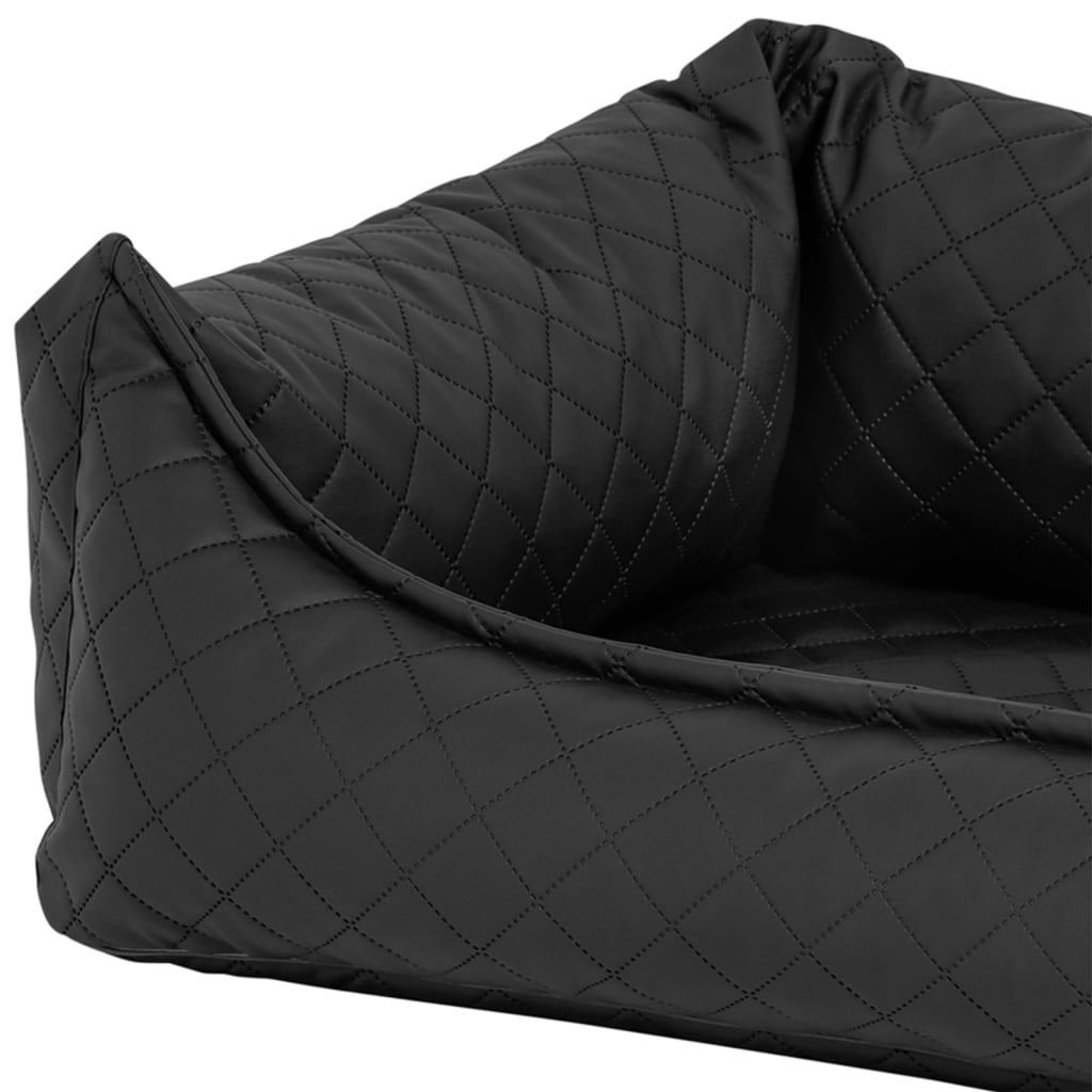 Hundebett Skai Check 100x80x25 cm Grau