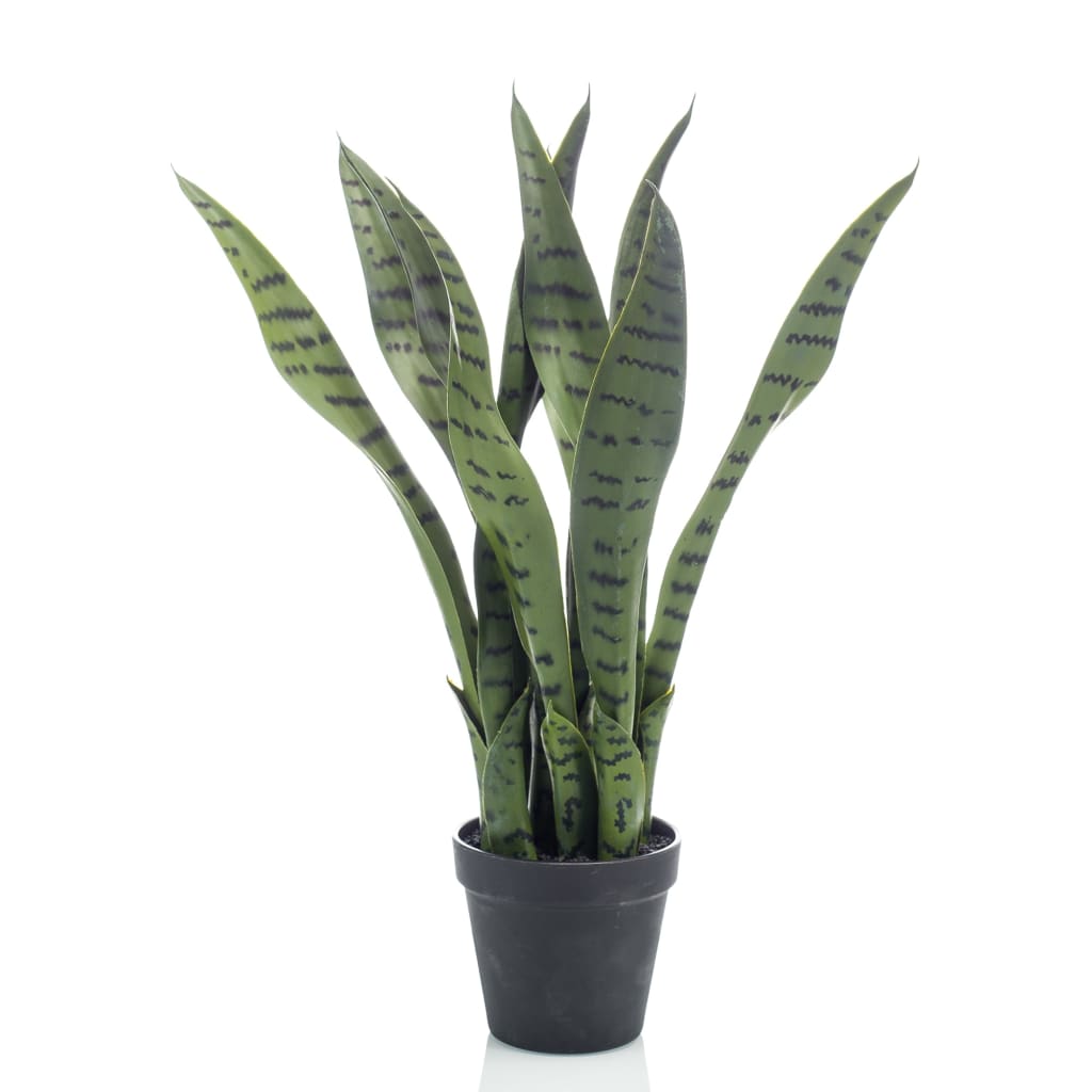 Chanvre à nœud artificiel Emerald Sansevieria 55 cm en pot