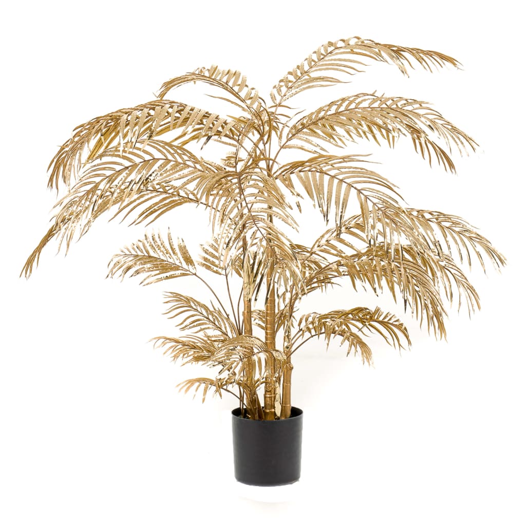 Palmier Areca artificiel émeraude 145 cm doré