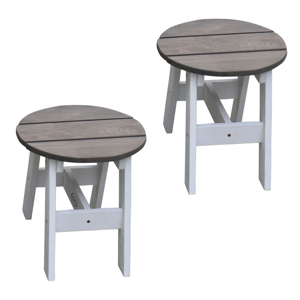 AXI 3 pièces. Ensemble de table de pique-nique pour enfants gris et blanc