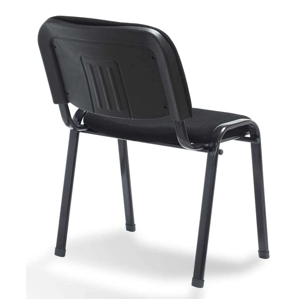 Stapelbare Bürostühle 4 Stk. Stoff Schwarz