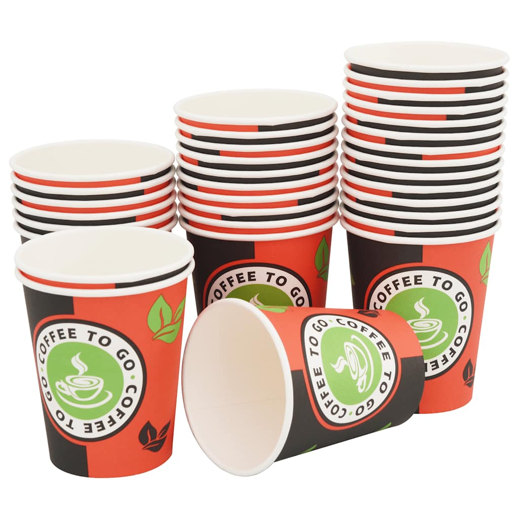 1000 Stk. Einweg-Kaffeebecher Pappe 240 ml (8 oz)