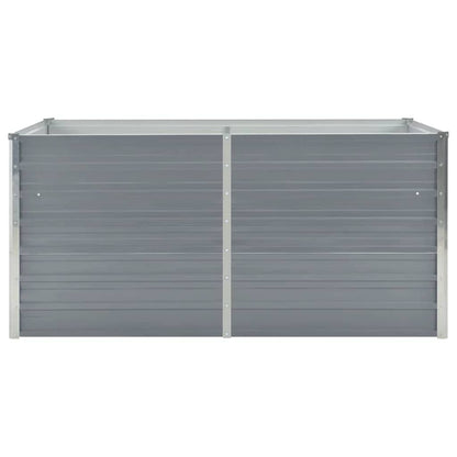 Hochbeet 160 x 80 x 77 cm Verzinkter Stahl Grau