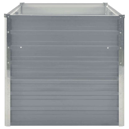 Hochbeet 160 x 80 x 77 cm Verzinkter Stahl Grau