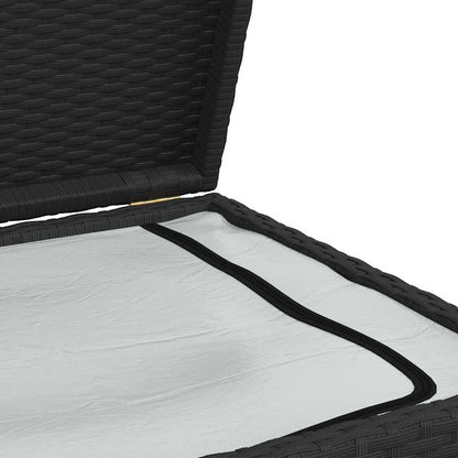 Garten-Auflagenbox Schwarz 120x50x60 cm Poly Rattan