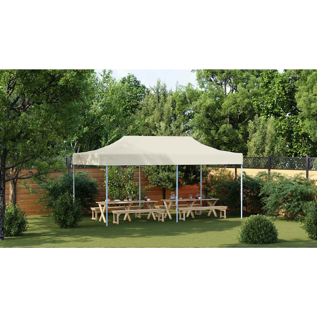 Folding tent Pop-Up 3x6 m Cream white