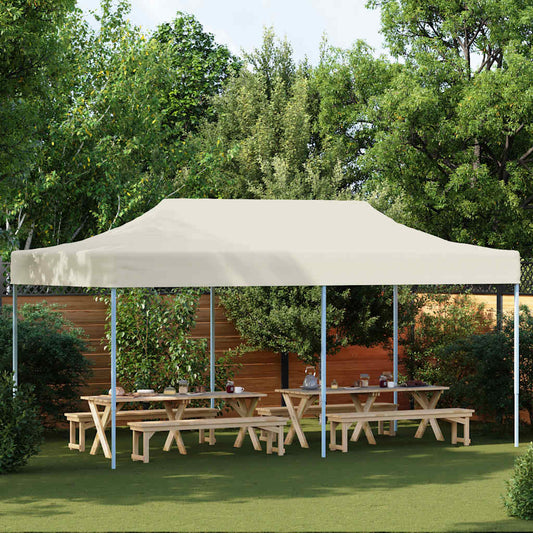 Folding tent Pop-Up 3x6 m Cream white