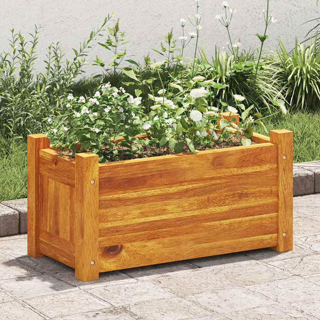 Garten-Hochbeet Akazienholz 50x25x25 cm