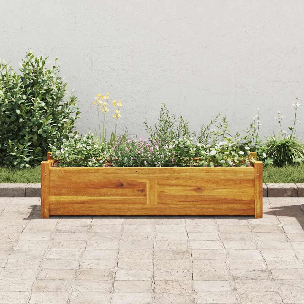 Garten-Hochbeet Akazienholz 100x30x25 cm