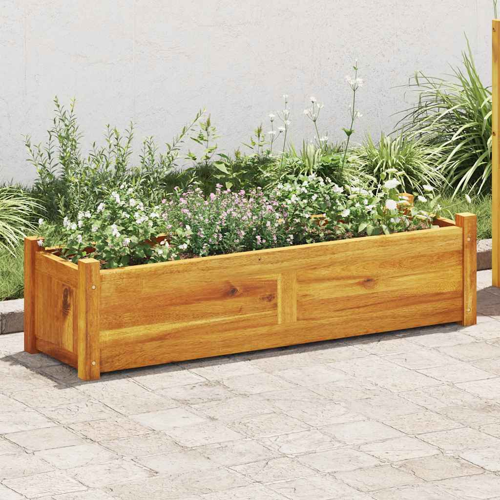 Garten-Hochbeet Akazienholz 100x30x25 cm