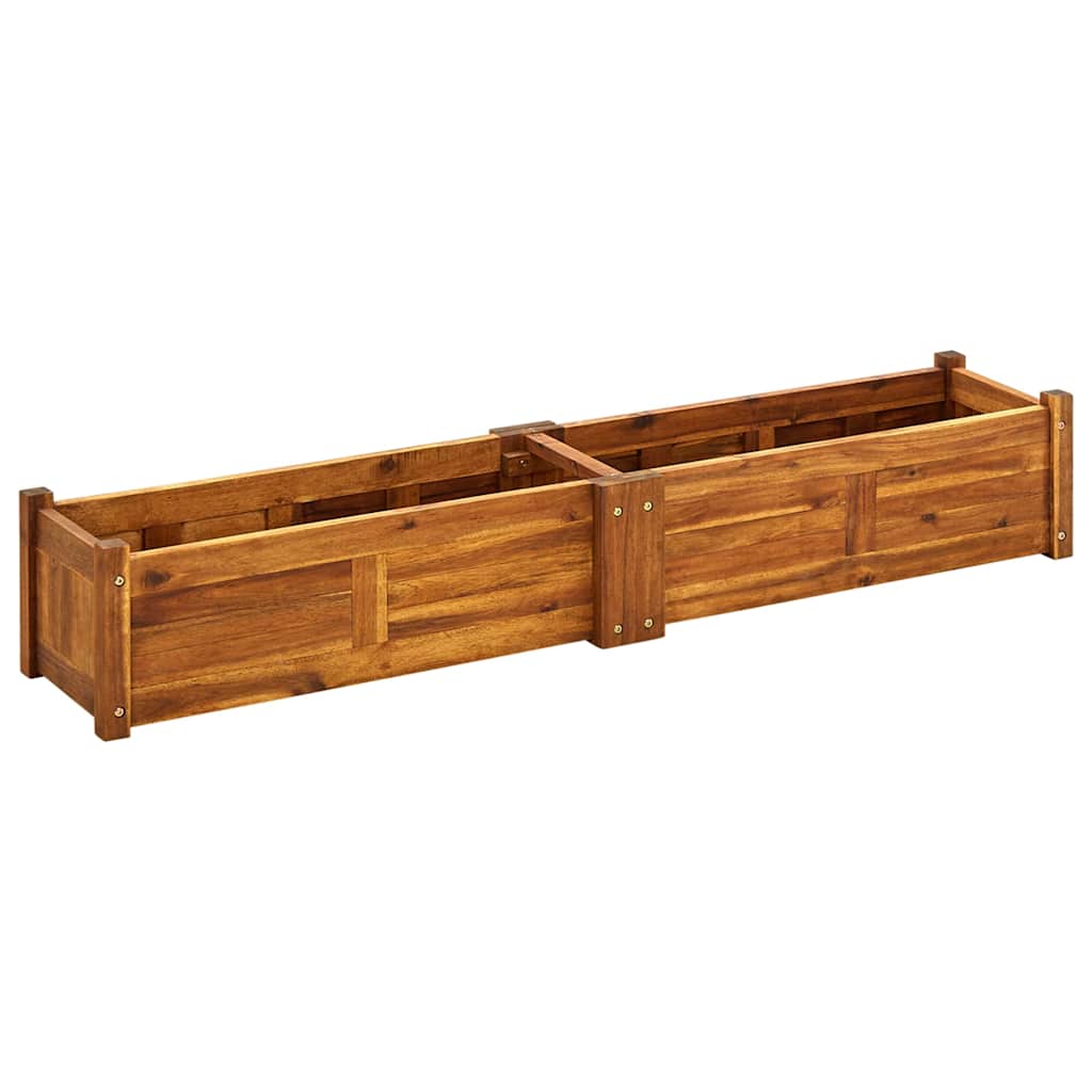 Garten-Hochbeet Akazienholz 150x30x25 cm