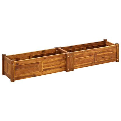 Garten-Hochbeet Akazienholz 150x30x25 cm