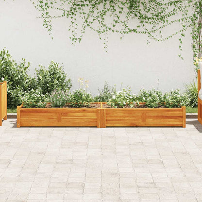 Garten-Hochbeet Akazienholz 200x50x25 cm