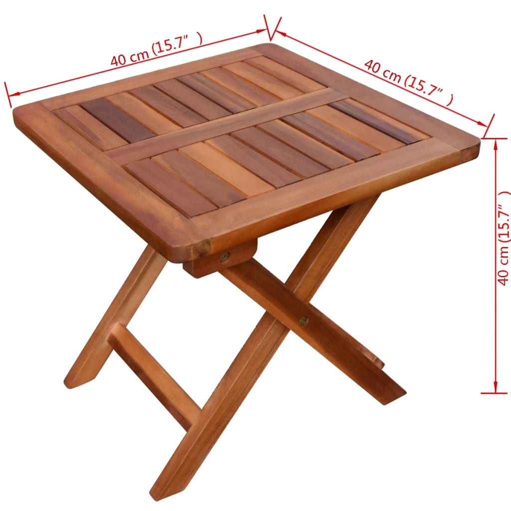 Bain de soleil avec table en bois d'acacia massif