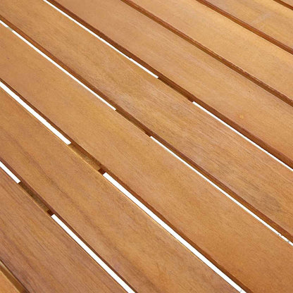 Gartentisch 140x80x74 cm Massivholz Akazie