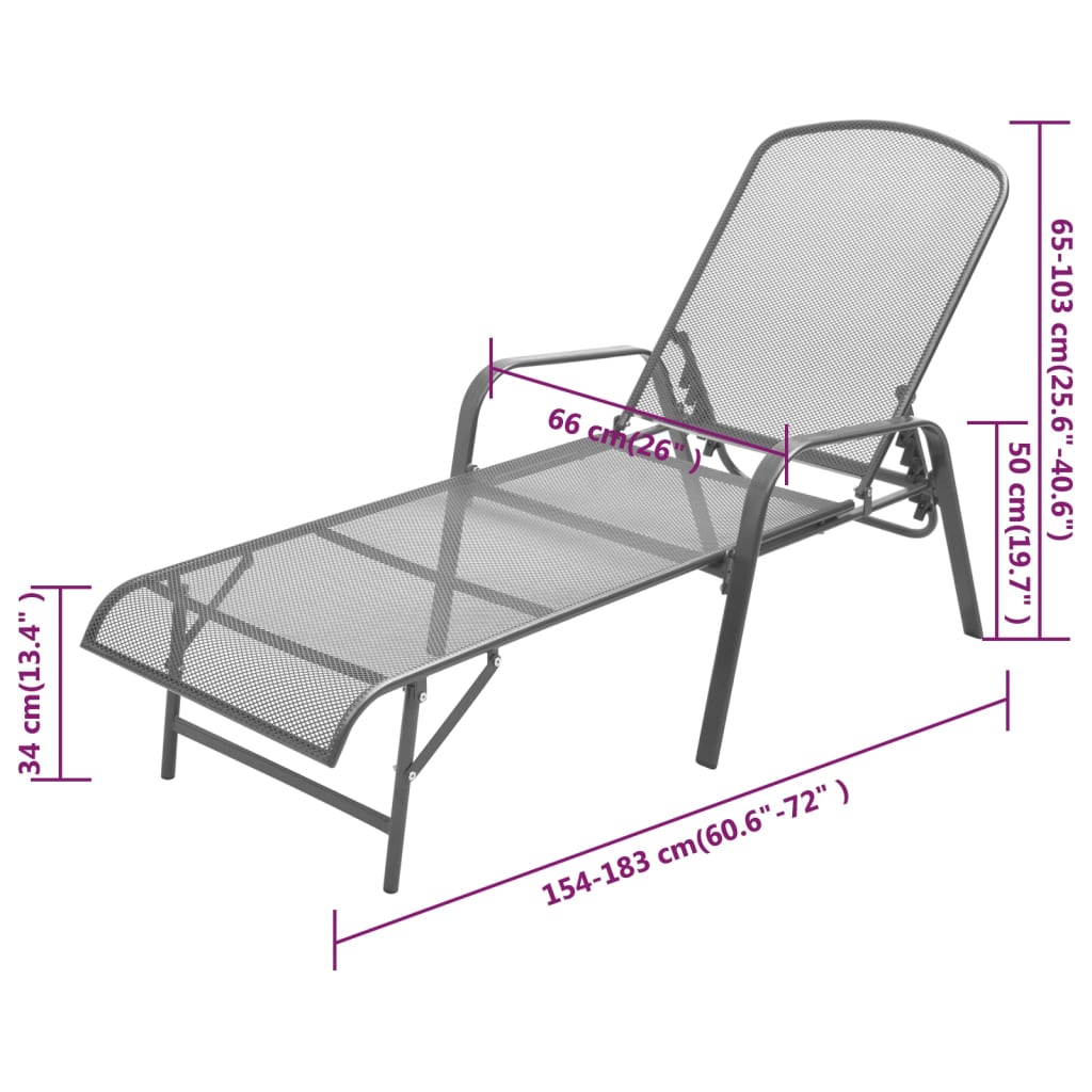 Bain de soleil acier anthracite