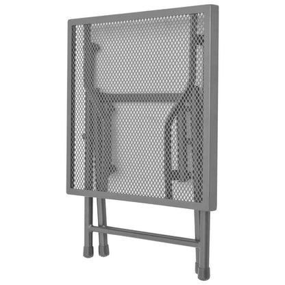 Sonnenliegen 2 Stk. mit Tisch Stahl Anthrazit