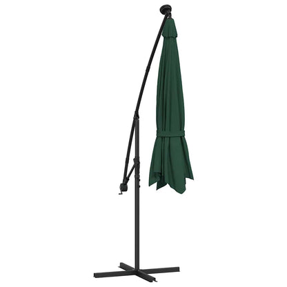 Sonnenschirm Ampelschirm mit LED-Beleuchtung 300 cm Metallmast