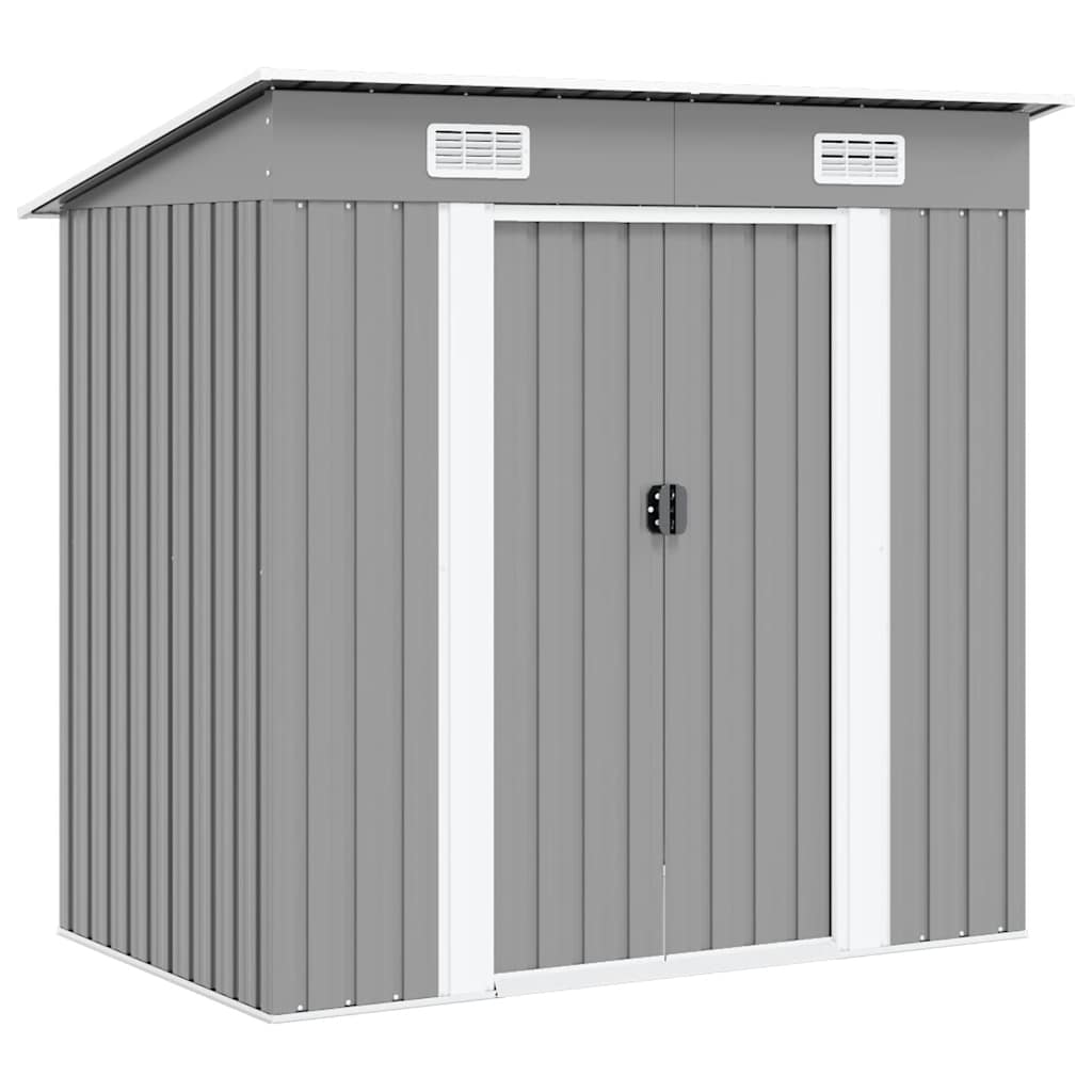 Gartenschuppen Grau Metall