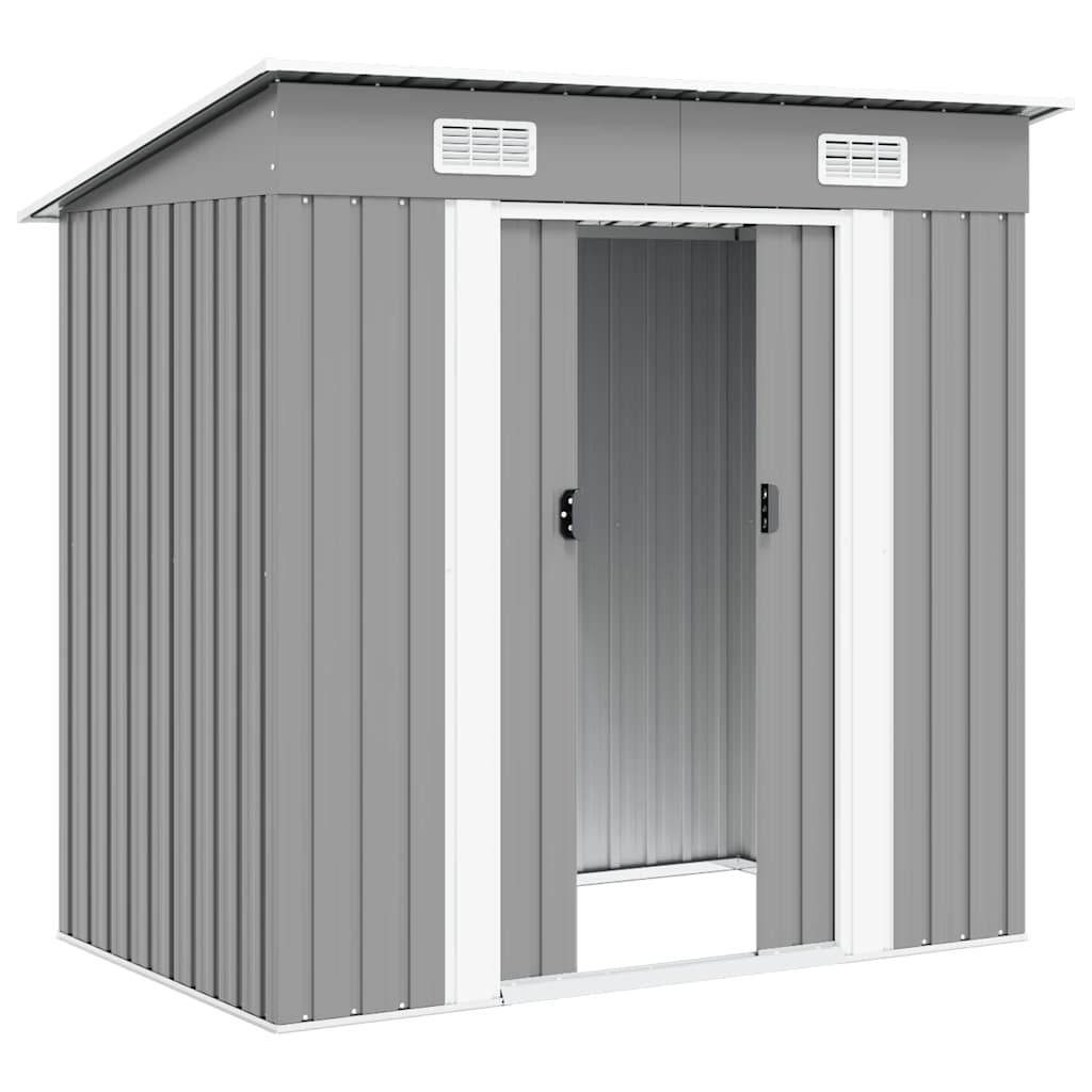 Gartenschuppen Grau Metall