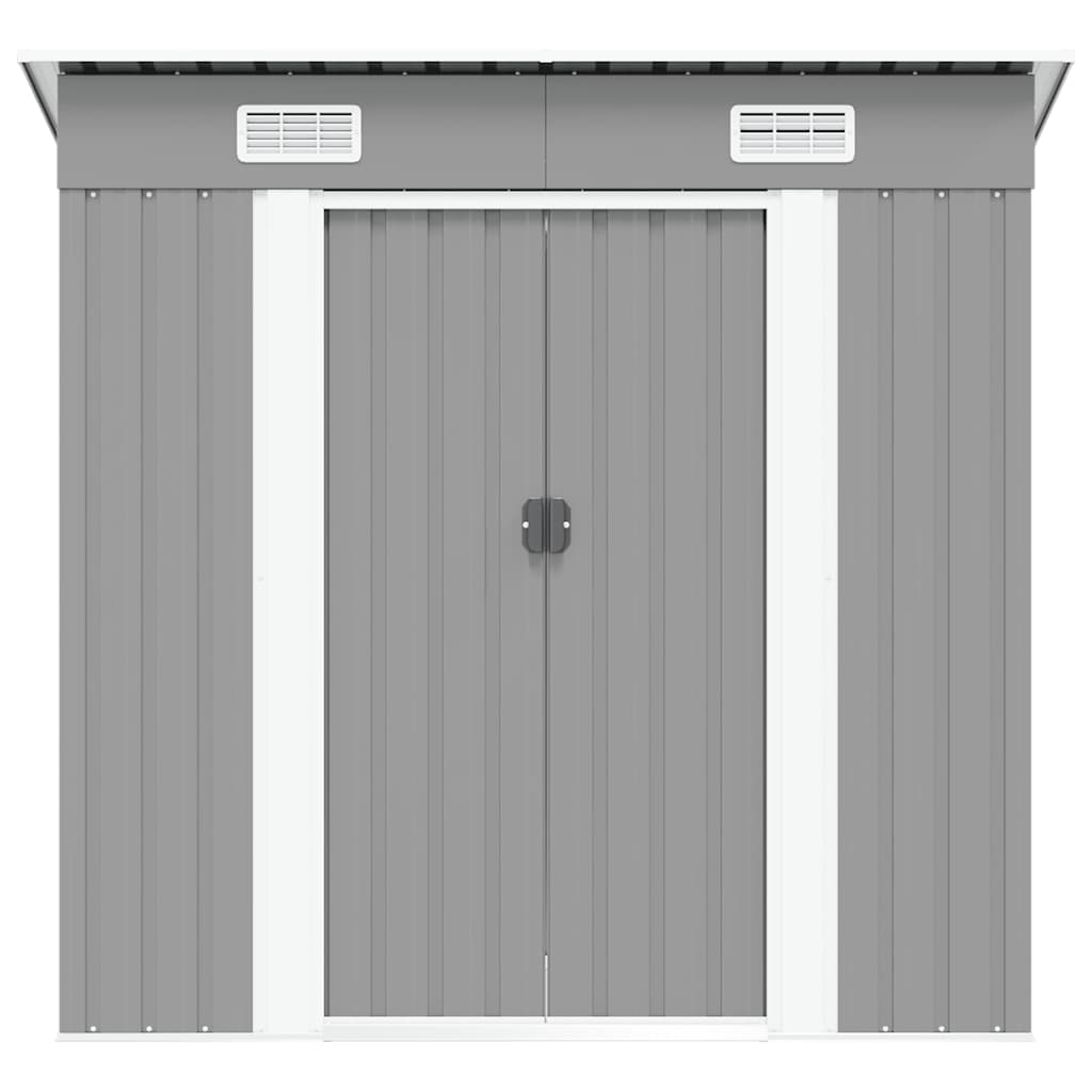 Gartenschuppen Grau Metall