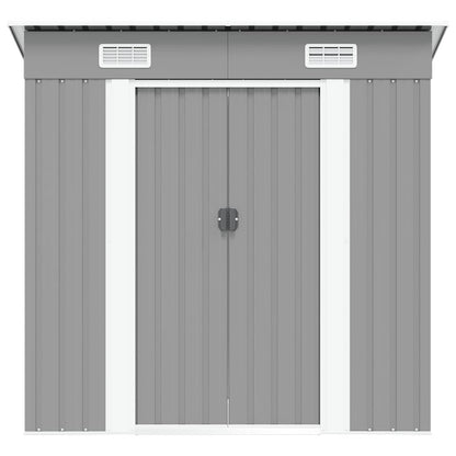 Gartenschuppen Grau Metall