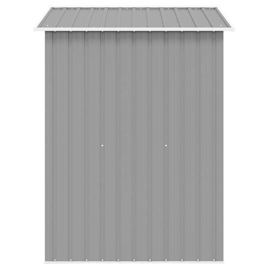 Gartenschuppen Grau Metall 204 x 132 x 186 cm