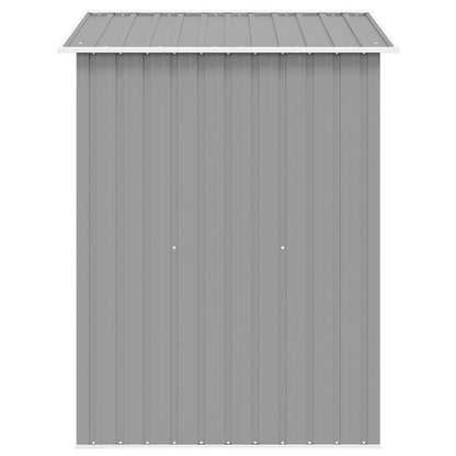 Gartenschuppen Grau Metall 204 x 132 x 186 cm