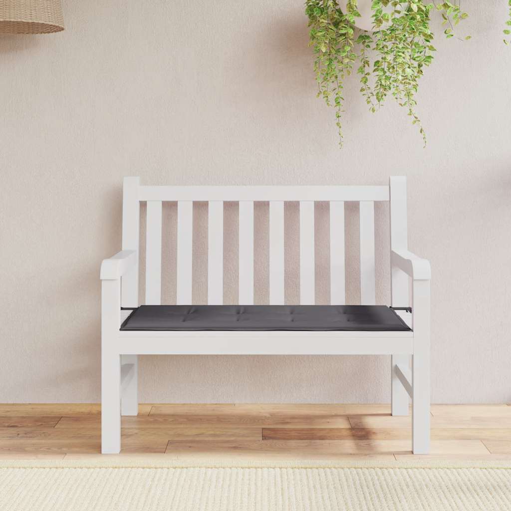 Gartenbank-Auflage Anthrazit 120x50x3 cm Oxford-Gewebe