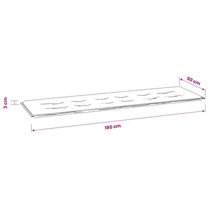 Gartenbank-Auflage Anthrazit 180x50x3 cm Oxford-Gewebe