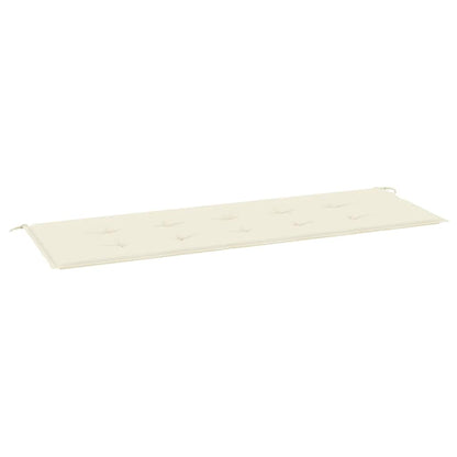 Gartenbank-Auflage Creme 150x50x3 cm Oxford-Gewebe