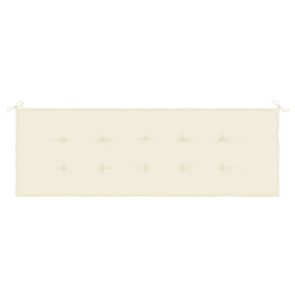 Gartenbank-Auflage Creme 150x50x3 cm Oxford-Gewebe