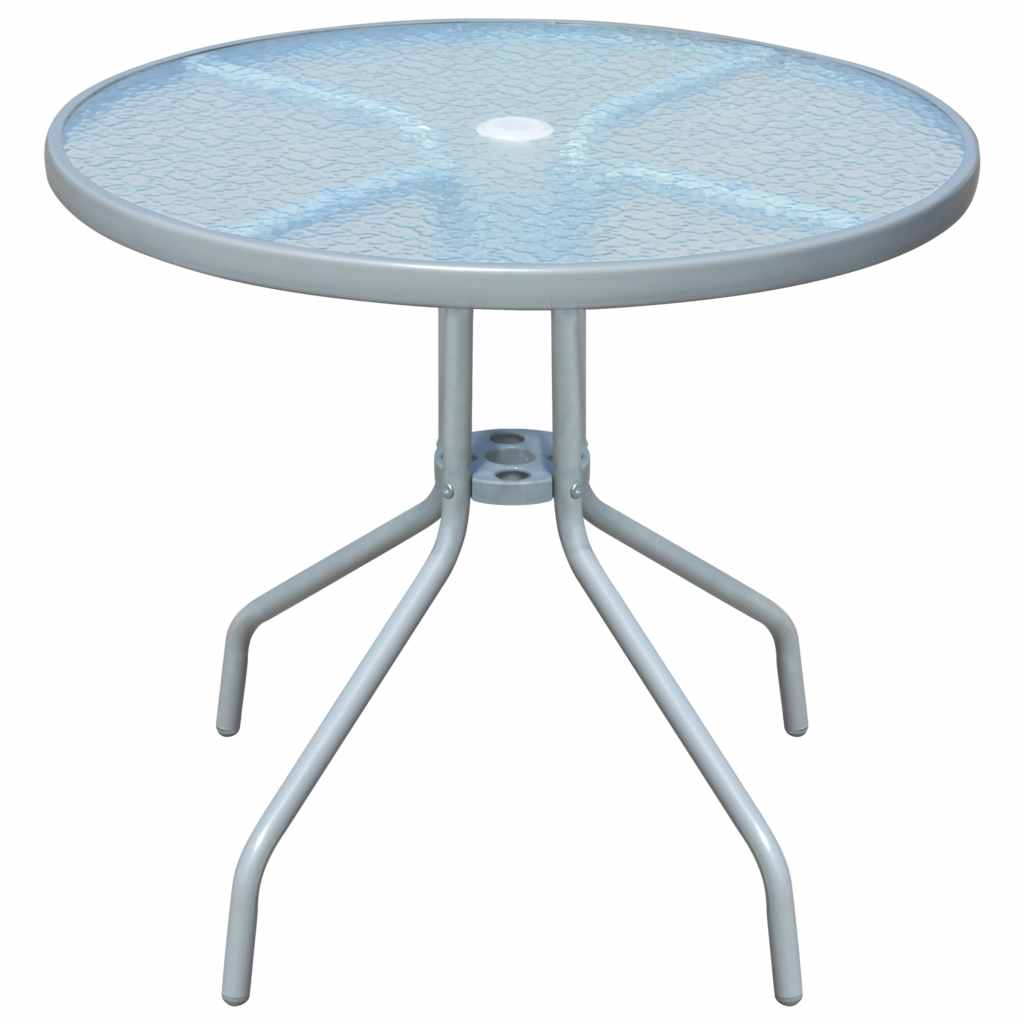 Bistrotisch Grau 80x71 cm Stahl