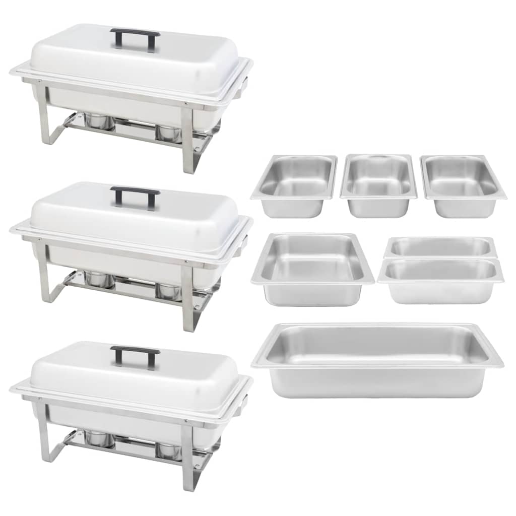 Chafing Dish Set 3-tlg. Edelstahl