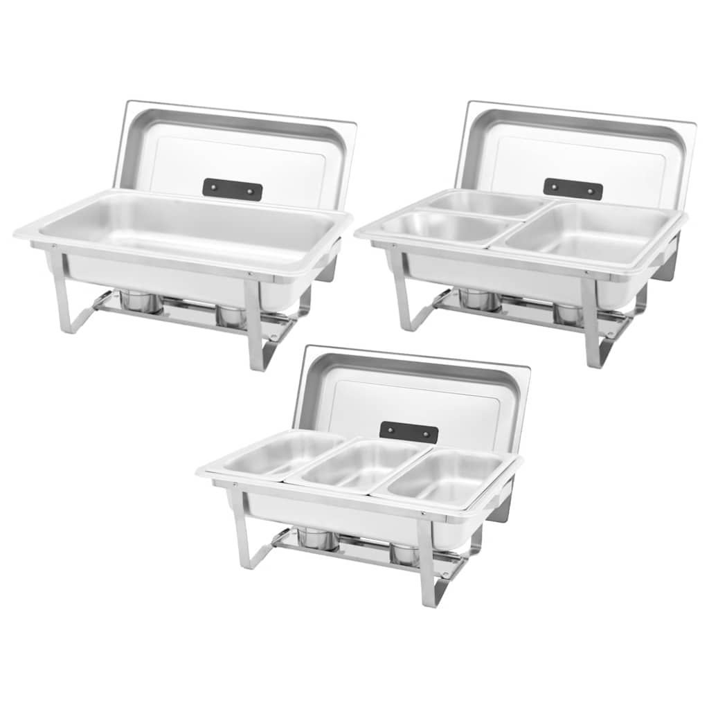 Chafing Dish Set 3-tlg. Edelstahl