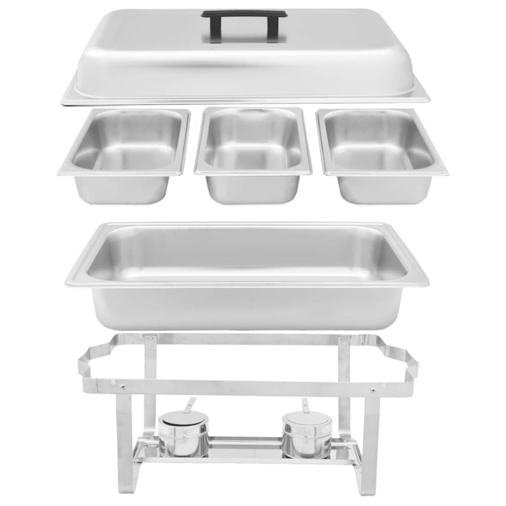 Chafing Dish Set 3-tlg. Edelstahl