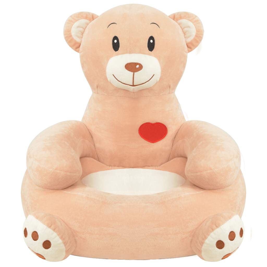 Plüsch-Kindersessel Bär Braun
