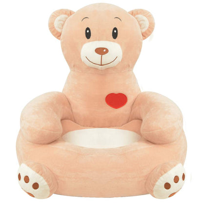 Plüsch-Kindersessel Bär Braun