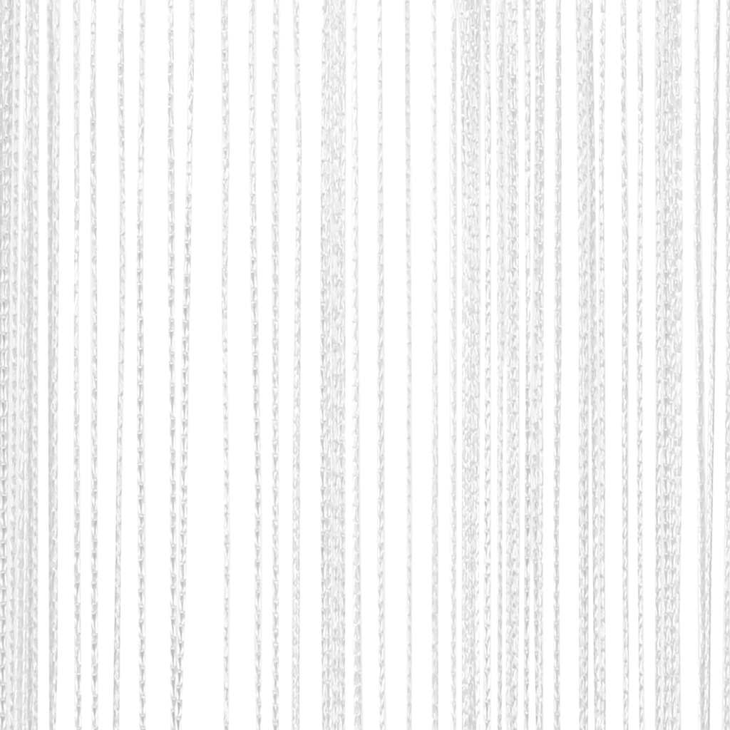 Fadenvorhang 2 Stk.100 x 250 cm Weiß