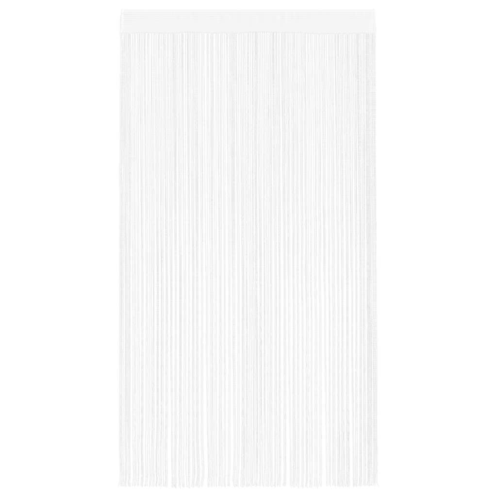 Fadenvorhänge 2 Stk. 140 x 250 cm Weiß