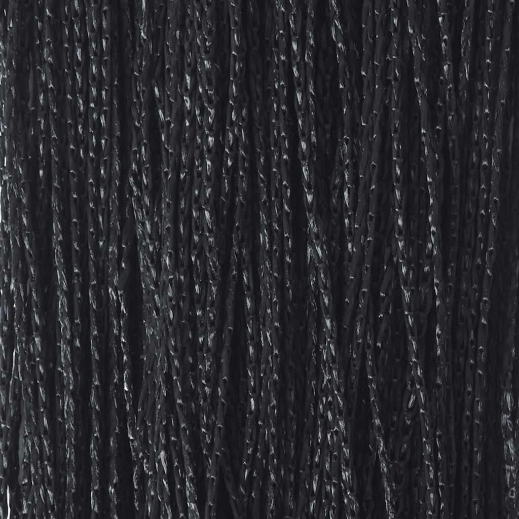 Fadenvorhänge 2 Stk. 140 x 250 cm Schwarz