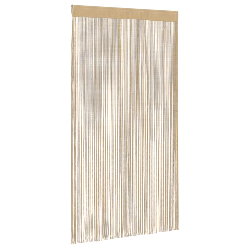 Fadenvorhänge 2 Stk. 100 x 250 cm Beige