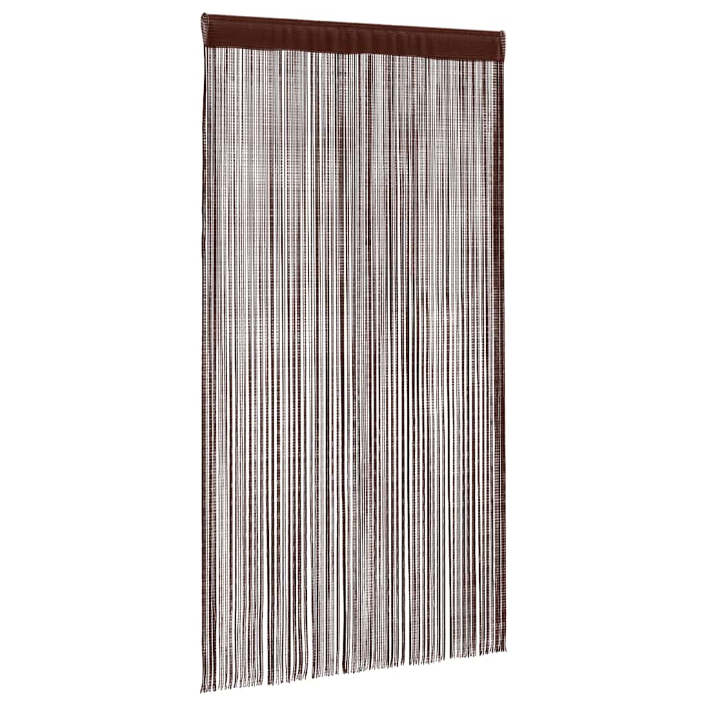 Fadenvorhänge 2 Stk. 100 x 250 cm Braun