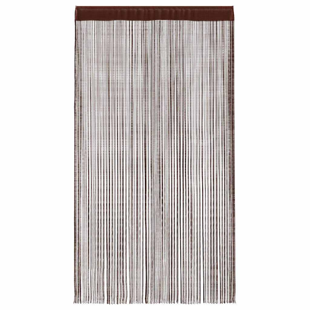 Fadenvorhänge 2 Stk. 100 x 250 cm Braun