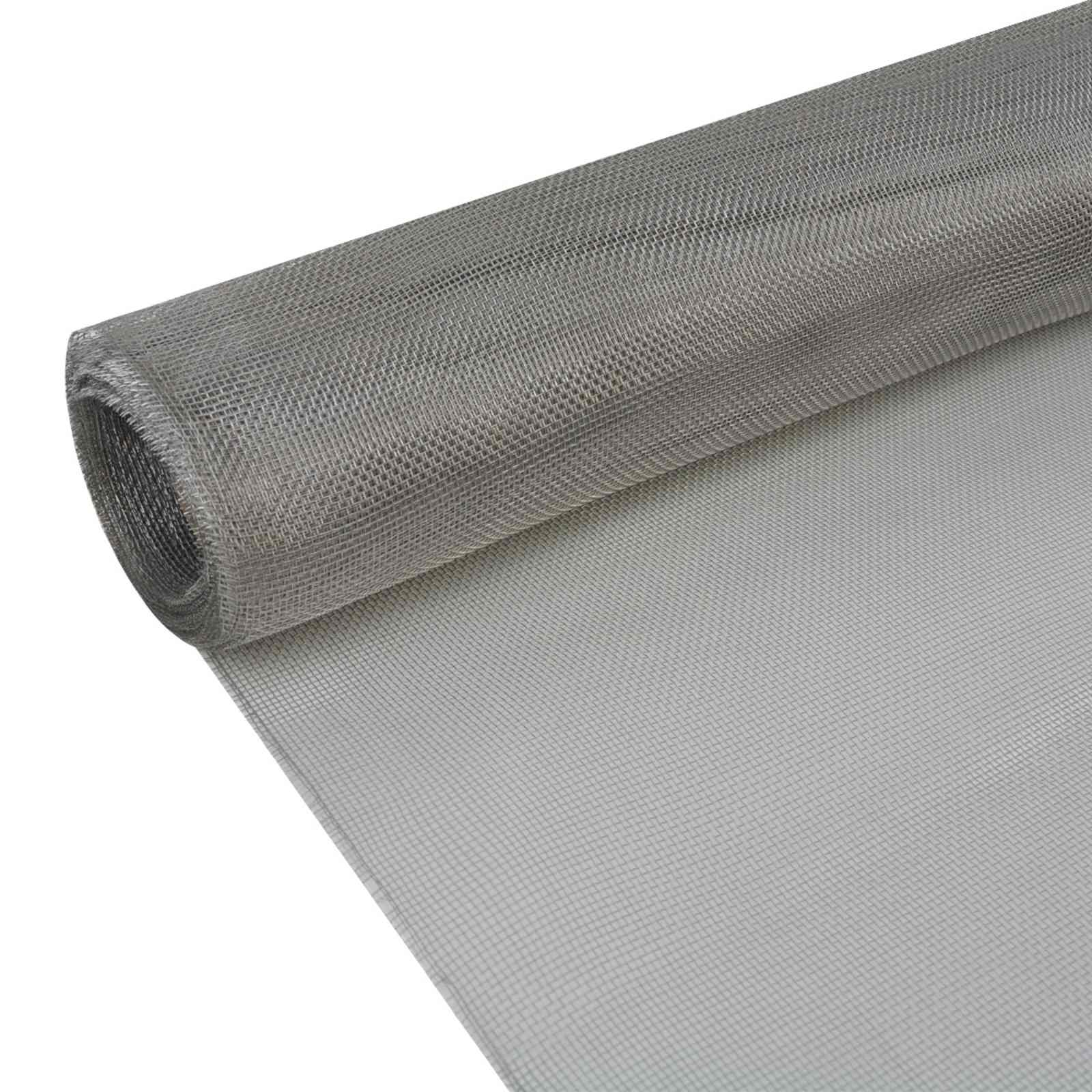 Drahtzäune 100 x 500 cm Mesh Edelstahl 201 Silber