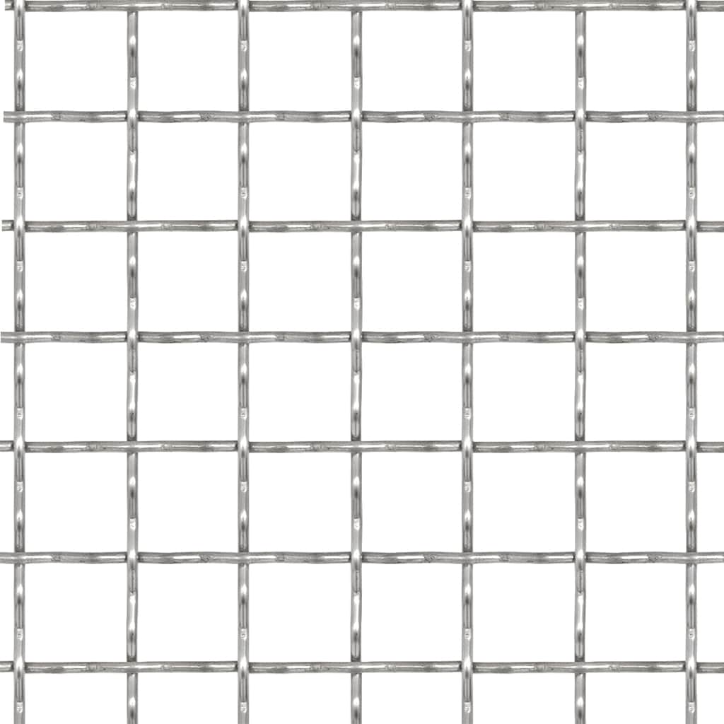 Wellengitter Edelstahl 50×50 cm 21×21×2,5 mm