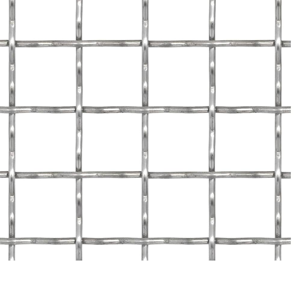 Wellengitter Edelstahl 50×50 cm 21×21×2,5 mm