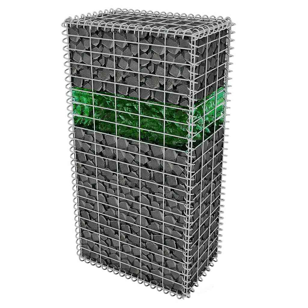 Gabionensteine aus Glas Grün 60-120 mm 25 kg