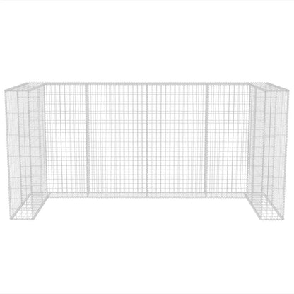 Gabionen-Mülltonnenverkleidung für 3 Tonnen Stahl 250x100x120cm